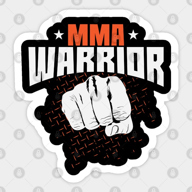 Mixed Martial Arts Warrior Sticker by dieEinsteiger